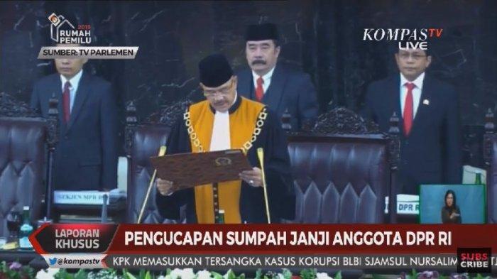 Acara TV Hari Ini Selasa 1 Oktober 2019, Pelantikan Anggota DPR di Kompas TV dan Metro TV