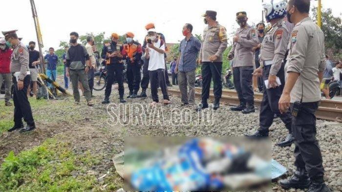 Mobil Berpenumpang Satu Keluarga Ditabrak Kereta Api, sang Ibu Meninggal di Lokasi