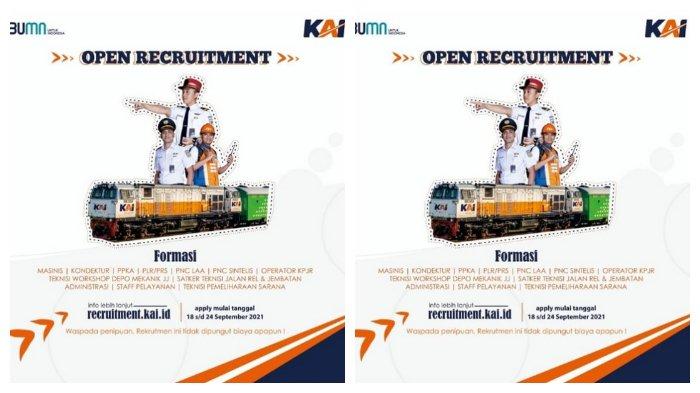 Lowongan Kerja PT Kereta Api Indonesia, Formasi: Masinis hingga Pengawas Stasiun