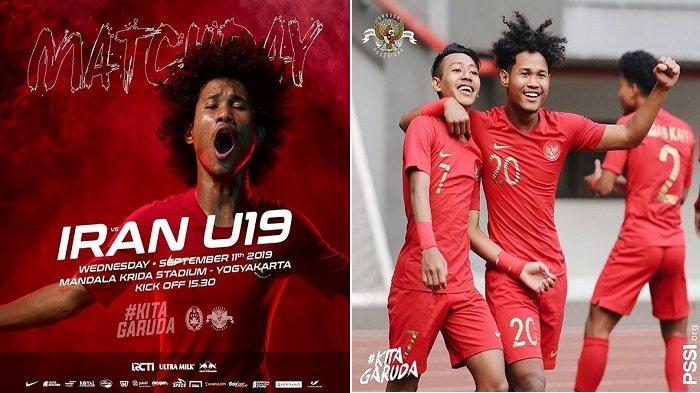 Sedang Main Live TV Gratis Timnas U19 Indonesia vs Iran U19, Akses di Sini via HP