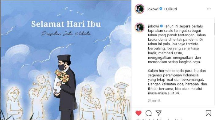 Sambut Hari Ibu, Presiden Jokowi Mengenang Ibunda yang Telah Tiada