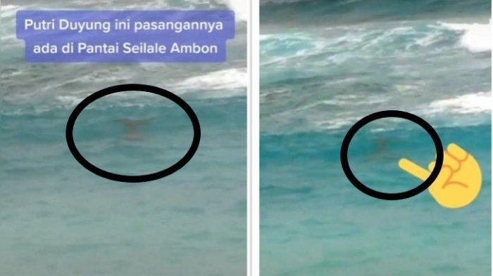 Viral Video Penampakan Makhluk Diduga Putri Duyung di Laut Latulahat Ambon, Benarkah?
