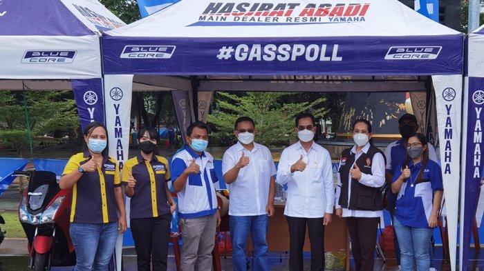 Di Ambon Vaksin Gratis dapat Sepeda Motor Yamaha dari PT. Hasjrat Abadi