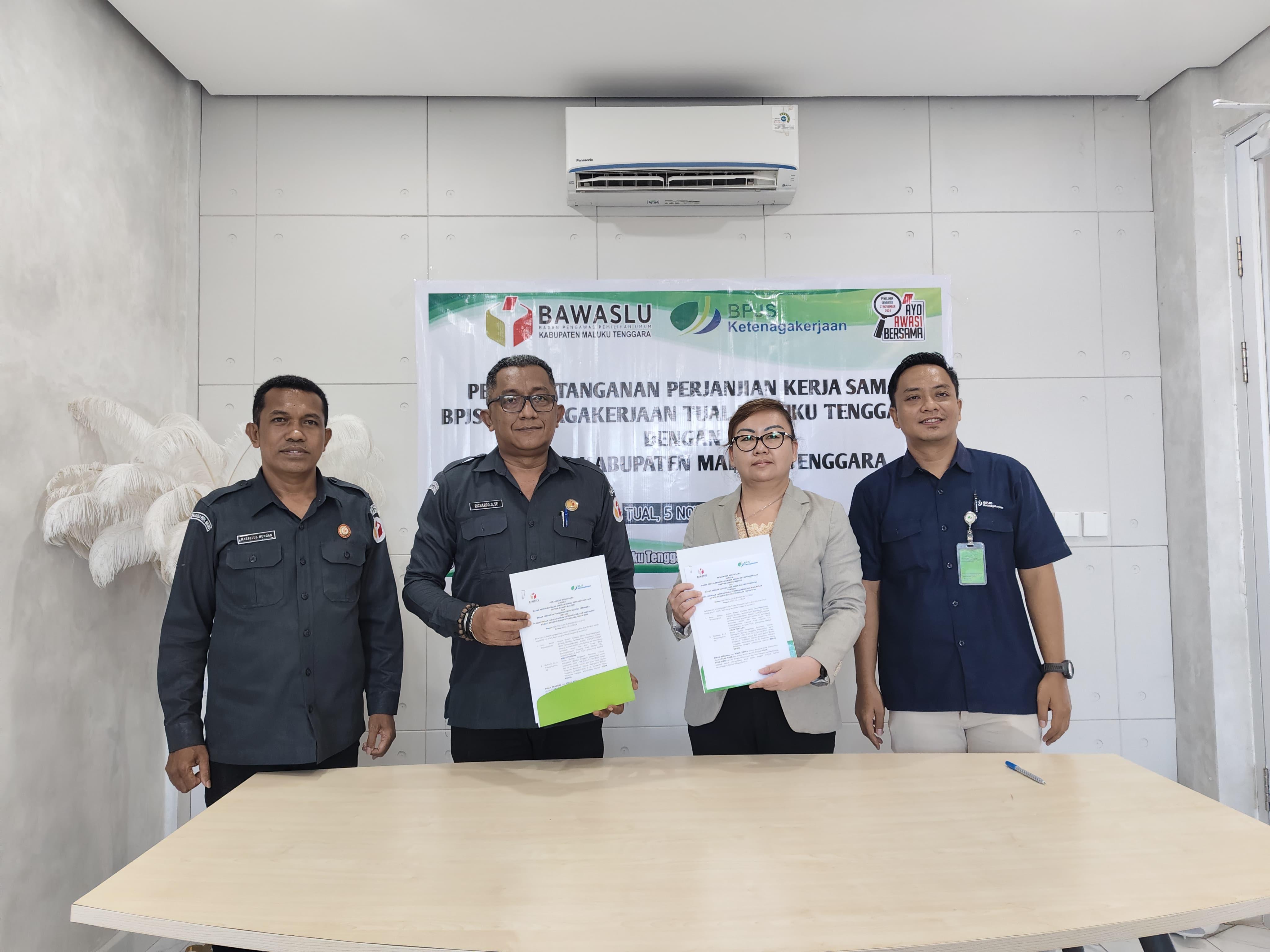 Bawaslu Maluku Tenggara Gandeng BPJS Jamin Keselamatan Pegawai