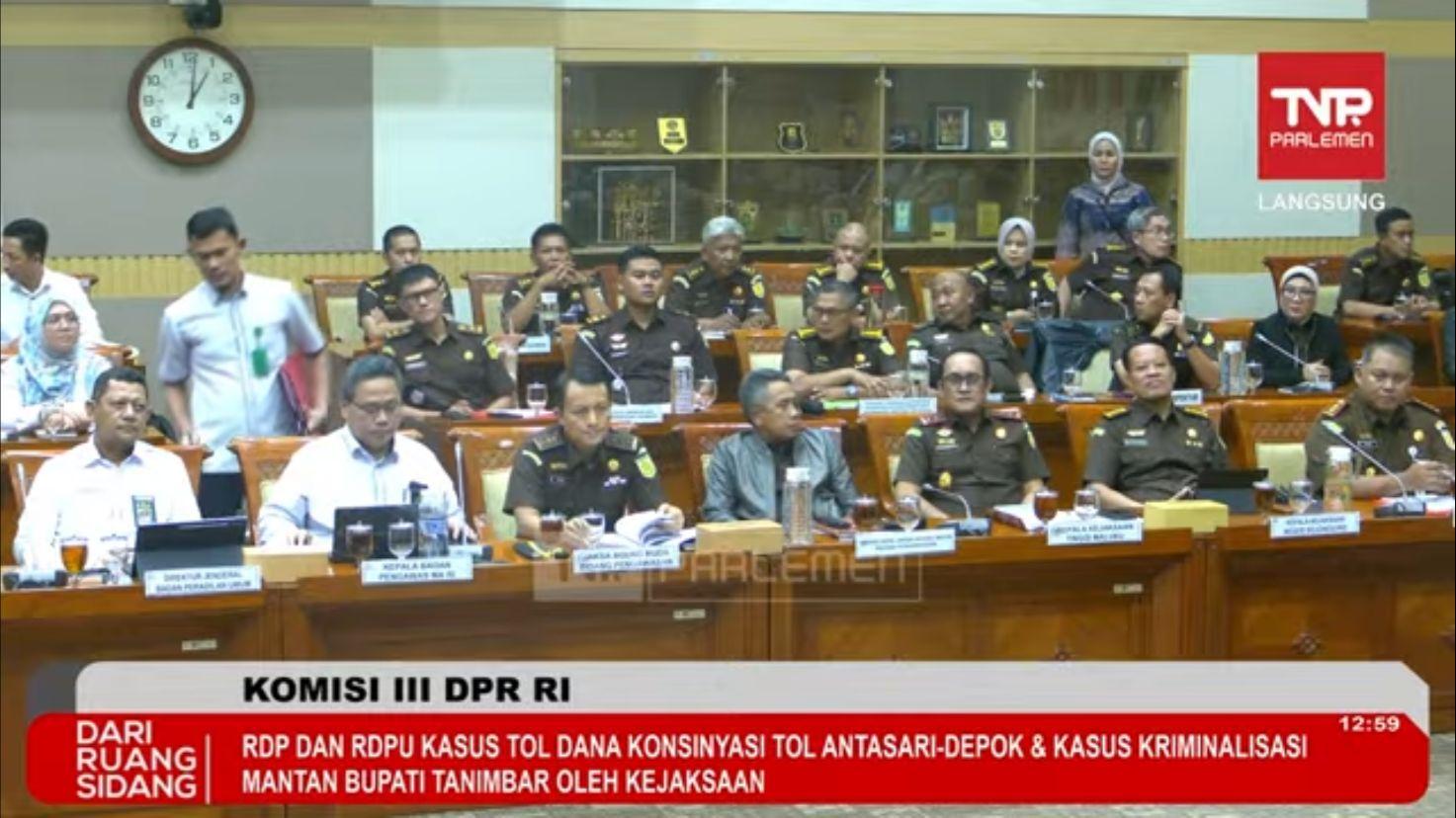 Kasus Dugaan Pemerasan Jaksa di Perkara Eks Bupati KKT, DPR RI Hadirkan Pejabat Kejaksaan