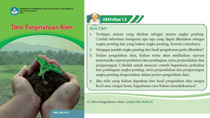 Kunci Jawaban IPA Kelas 10 Kurikulum Merdeka Halaman 14: aturan Angka Penting