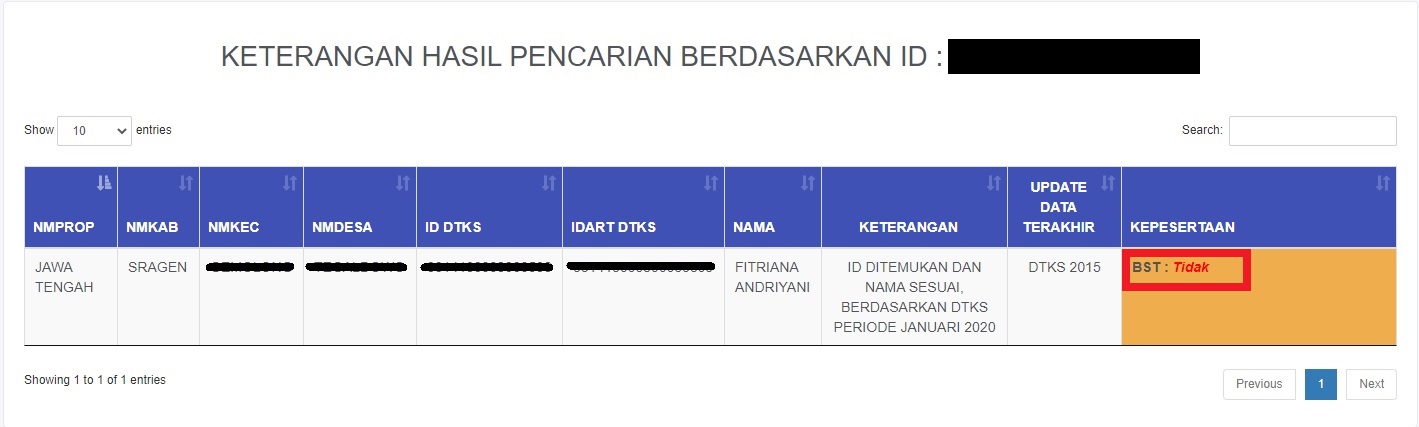Cek kepesertaan penerima BST Rp500 ribu