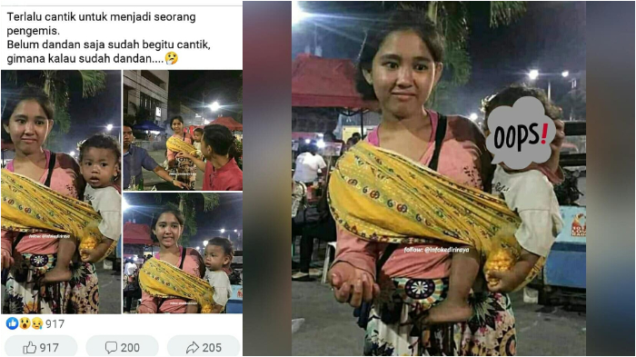 Viral Pengemis Cantik, Warganet Heran Lihat Kecantikannya Tak Luntur Meski dengan Pakaian Lusuh