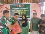 Wujud Penghormatan, Koramil Bula Salurkan Bantuan Sembako tuk Purnawirawan TNI