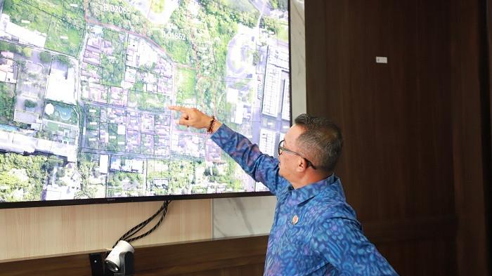 Suasana audiensi manajemen GWK dengan BPN Bali.