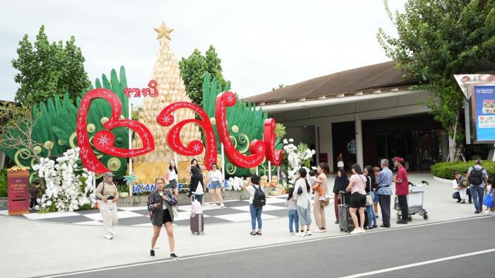 TERMINAL DOMESTIK - Suasana terminal kedatangan domestik Bandara Internasional I Gusti Ngurah Rai, Badung, Bali,