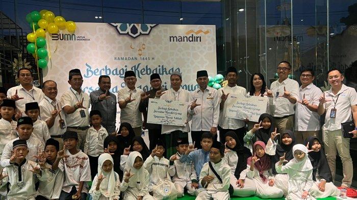 Bank Mandiri Menoreh Senyum di Bulan Ramadhan, Santuni 1.750 Anak Yatim di Bali Nusra