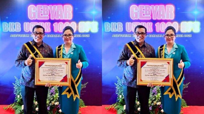 Bupati Sanjaya dan Ny. Rai Wahyuni Sanjaya Dinobatkan Sebagai Duta Orang Tua Hebat Tingkat Nasional