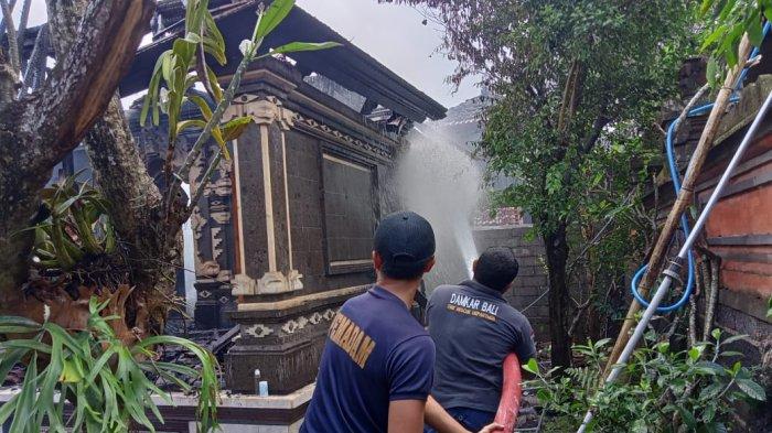 Ditinggal Kondangan, Gedong Daje di Blahbatuh Gianyar Terbakar