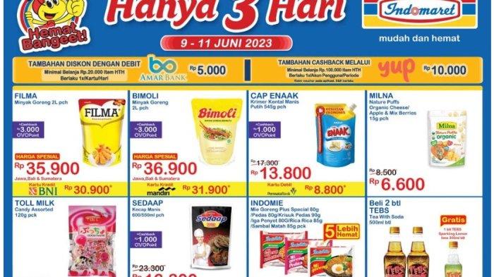 KATALOG Promo Indomaret 9-10 Juni 2023, Minyak Goreng Filma Cuma Rp35.900, Pakai BNI Banyak Untung