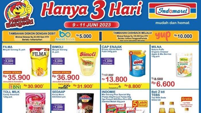 KATALOG Promo JSM Indomaret Hanya 3 Hari 9-11 Juni 2023 Banyak Diskon dan Gratisan, Ada Cashback