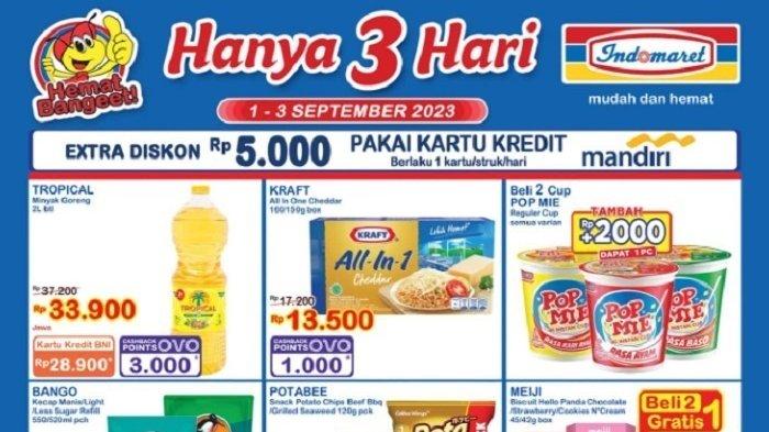 KATALOG Promo JSM Indomaret Hari Ini1 September 2023 Hemat Awal Bulan, Pakai OVO Ada Cashback