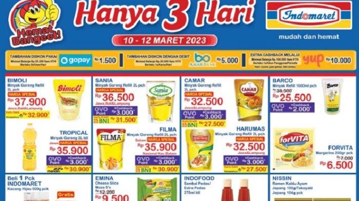 KATALOG Promo JSM Indomaret Terbaru 10-12 Maret 2023, Minyak Telur Camilan Murah, Ada Cashback