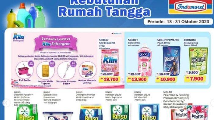 KATALOG Promo KJSM Indomaret 19-22 Oktober 2023 Rinso Molto Sunlight Murah, Pronas Sapi Rp25.500