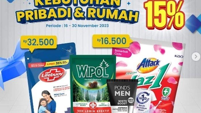 KATALOG Promo KJSM Indomaret 23-26 November 2023 Happytos Beli 2 Gratis 1 Attack Bubuk Rp16.500