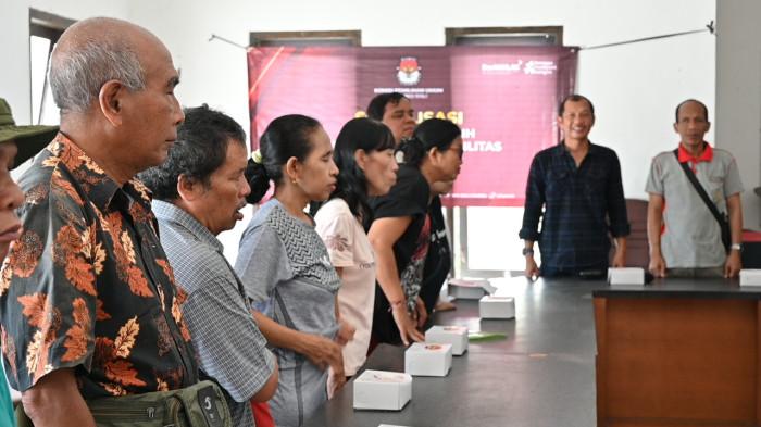 KPU Bali Gelar Sosialisasi Pendidikan Pemilih ke Penyandang Disabilitas Tunanetra