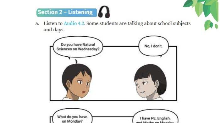 Soal Bahasa Inggris Kelas 7 Kurikulum Merdeka Halaman 157 158, Kunci Jawaban Section 2: Listening