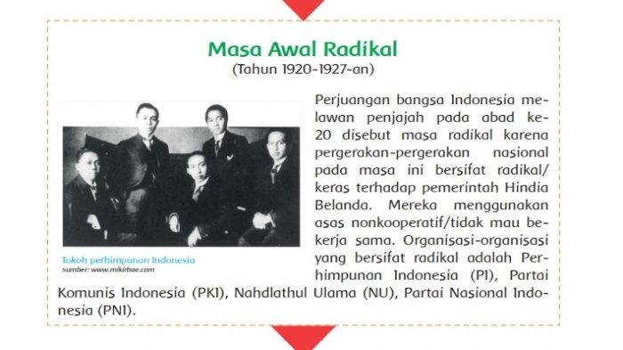 Kunci Jawaban Tema 7 Kelas 5 Halaman 44 45 46 47 48, Subtema 1 Pembelajaran 4: Pergerakan Nasional