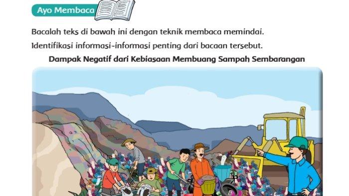 Kunci Jawaban Tema 8 Kelas 6 Halaman 90 91 92 93, Ayo Membaca: Dampak Negatif dari Sampah