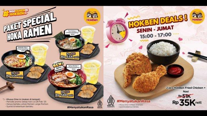 HEMAT! Promo HokBen 18-19 Februari 2023, Ramen Tori Paitan + 2 Fried Dumpling + Ocha Rp 55.000