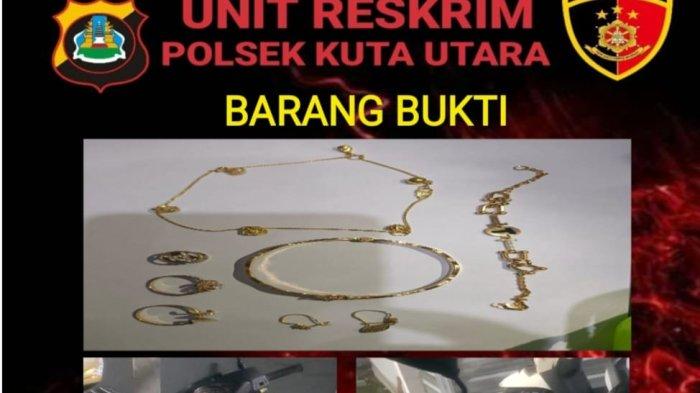 MALING EMAS Milik Teman Sendiri, Wayan Rika Kini Mendekam di Polsek Kuta Utara