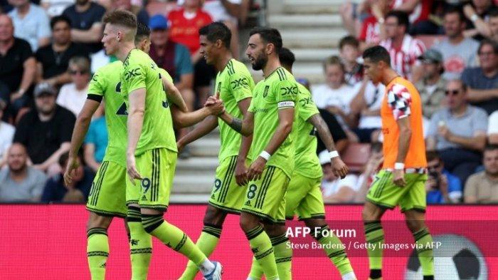 MANCHESTER UNITED Menang Tipis Atas Southampton, Bruno Fernandes Cetak Gol Indah, Casemiro Debut