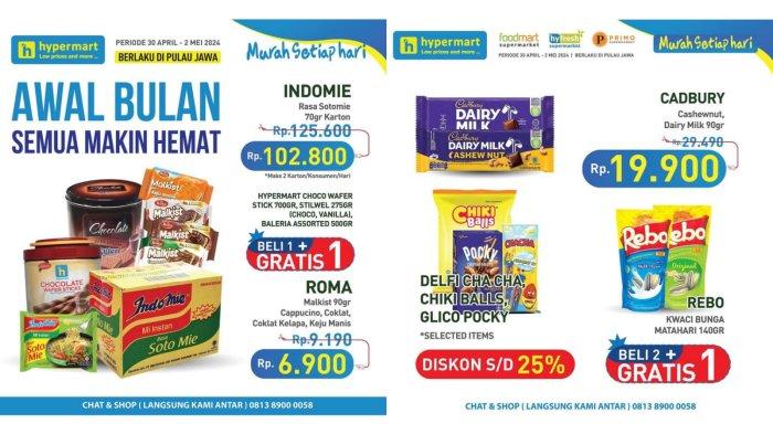 PASTI DISKON! Promo Hypermart 1-2 Mei 2024, Frisian Flag Rp 13.900, Maxicorn Rp 8.900