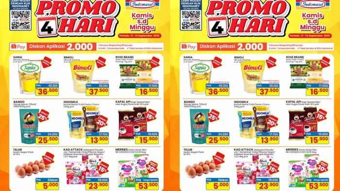 PROMO INDOMARET - Katalog Promo KJSM Indomaret Berlaku 11-14 September 2025