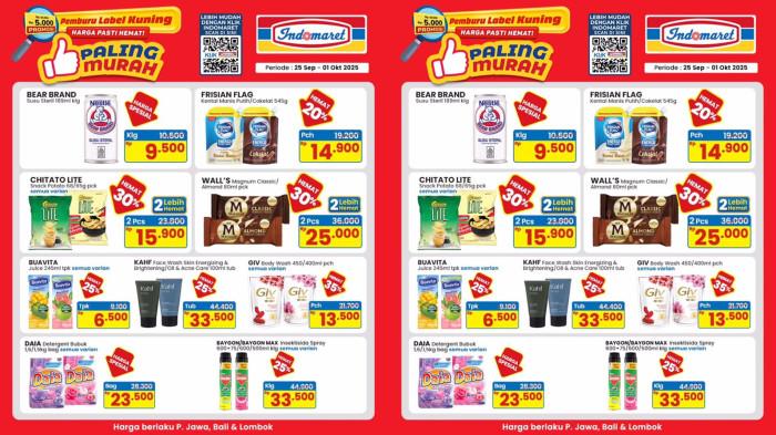 PROMO INDOMARET - Katalog Promo Paling Murah di Indomaret Periode 25 September - 1 Oktober 2025