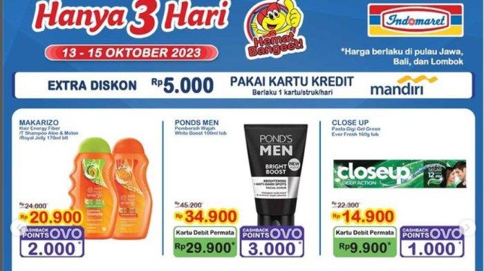 PROMO JSM Indomaret 14-15 Oktober 2023: Produk Perawatan MURAH Meriah, Makarizo Shampoo Rp20.900