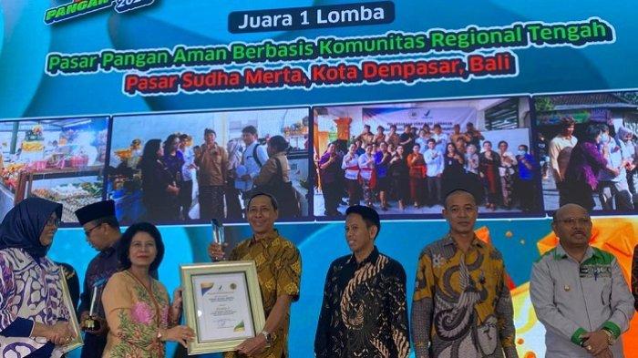 Pasar Sudha Merta Sidakarya Denpasar Raih Juara 1 Lomba Pasar Pangan Aman Tingkat Nasional