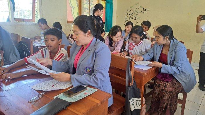 Pendampingan Belajar Baca-Tulis Siswa SMP Tetap Dilaksanakan Pada Libur Sekolah di Buleleng Bali