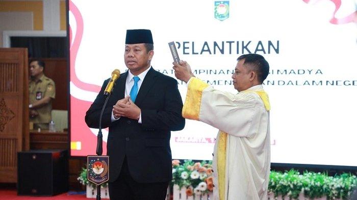 Ucapkan Astungkara, PJ Gubernur Bali Mahendra Jaya Dilantik Jadi Inspektur Jendral Kemendagri
