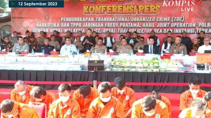 Polri Bongkar Sindikat Narkoba Fredy Pratama, Total 884 Tersangka Sejak 2020, Rp10,5 T Aset Disita