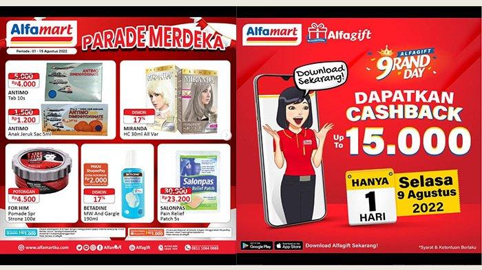 CUMA SATU HARI, Promo Alfamart 9 Agustus 2022, Cash Back Rp15 Ribu, Miranda Premium Diskon 17 Persen