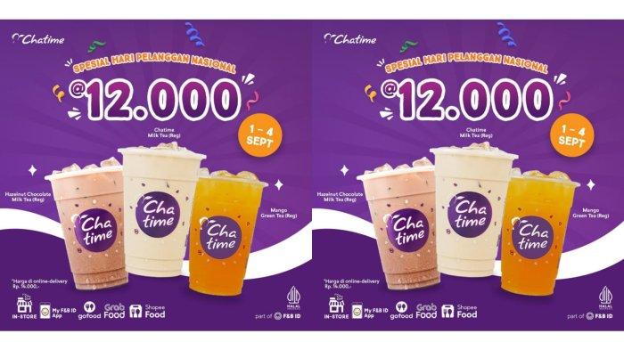 NEW! Promo Chatime 2-4 September 2023, Dapatkan Hazelnut Chocolate Milk Tea Hanya Rp 12 Ribu