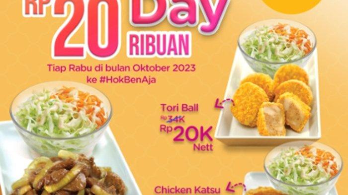 Promo HokBen Hari Ini 29 Oktober 2023 Akhir Bulan Tetap Hemat, Ada Diskon 25 Persen