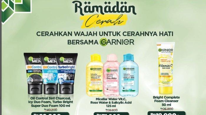 PROMO Indomaret 29 Maret 2023, Ramadhan Cerah Bersama GARNIER, Micellar Rp31.900 FaceWash Rp18.900