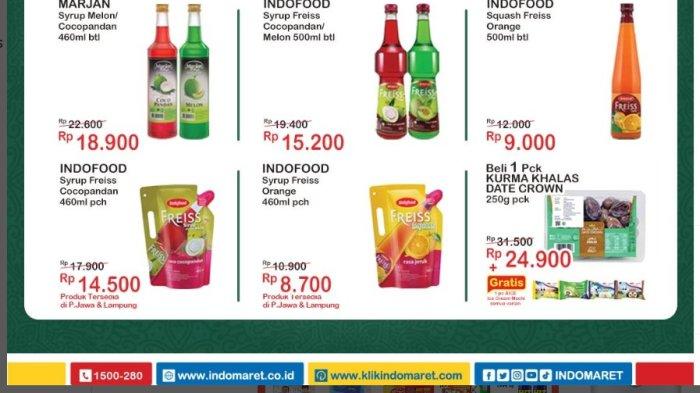 KATALOG Promo Indomaret 30 Maret 2023, Ramadhan Makin Untung, Sirop DISKON, Beli Kurma GRATIS Mochi
