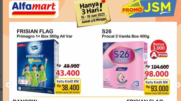 Promo JSM Alfamart 17-18 Juni 2023 Susu MURAH Frisian Flag Primagro Rp43.400, Lebih Irit Pakai BNI