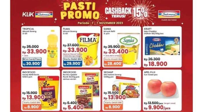 Promo JSM Indomaret Terbaru 3 November 2023: Kebutuhan Dapur Makin IRIT Pakai BNI, Sania 28.400