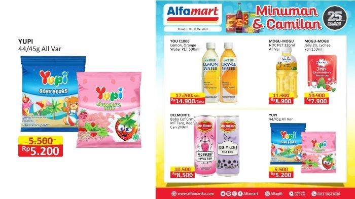Promo KJSM Super Hemat! Katalog Diskon Alfamart 23-31 Mei 2024: Yupi All Var Cuma Rp5200, Wow Irit!
