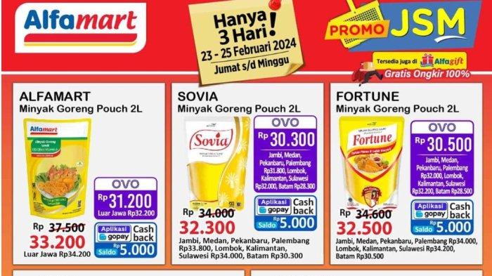 Promo Sembako di Alfamart Indomaret Superindo 23-25 Februari 2024: Minyak Goreng Cashback Rp5 Ribu