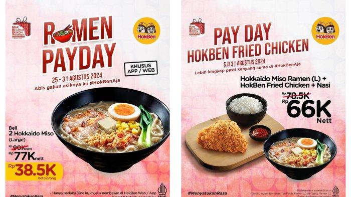 Promo Untung HokBen 26-31 Agustus 2024, Nikmati 2 Hokkaido Miso Large Hanya Rp 77 Ribu