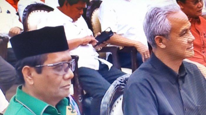 RESMI Ganjar Pranowo dan Mahfud MD Maju di Pilpres 2024, Jokowi Tak Hadir saat Deklarasi